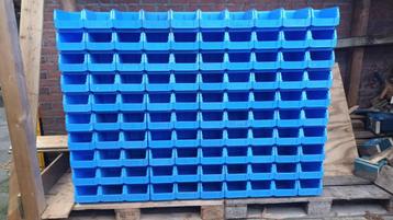 100 zgan Magazijnbakken , schafer , blauw , afm 23x15x13 cm beschikbaar voor biedingen
