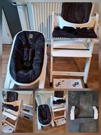 Witte Kidsmill meegroeistoel,donker blauw velours bekleding, Ophalen of Verzenden, Zo goed als nieuw, Meegroeistoel