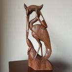 Bali,  Indonesië,  art deco houten beeld,  Reiger, Ophalen of Verzenden