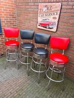FIFTIES SIXTIES AMERIKAANSE BARKRUKKEN BEL AIR BAR TAFEL, Ophalen, 60 tot 90 cm, Met voetsteun, Zo goed als nieuw