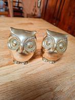 Twee Vintage Messing Uiltjes, Ophalen of Verzenden