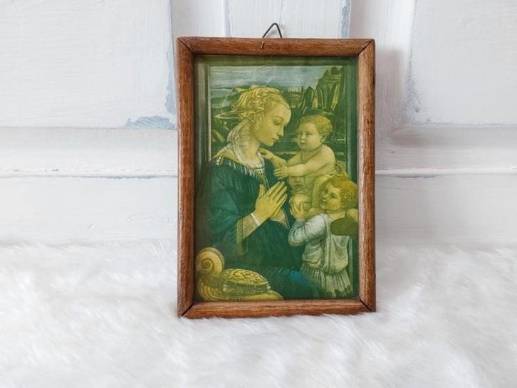 Antiek prentje, Filippo Lippi, Verzamelen, Religie, Ophalen of Verzenden