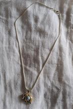 Zilveren Ketting met Olifant Hanger & Blauwe Calciet, Ophalen of Verzenden, Zo goed als nieuw, Met edelsteen, Zilver