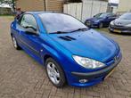 Peugeot 206 206cc 1.6-16V  Dak werkt Radio cd 2 sleutels, Auto's, Gebruikt, Cabriolet, Blauw, 14 km/l