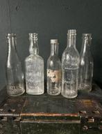 Vijf oude franse flesjes, Antiek en Kunst, Curiosa en Brocante, Ophalen of Verzenden