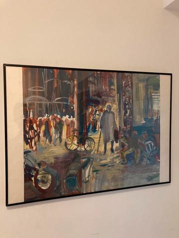 Tafereel tekening klaverstraat beschikbaar voor biedingen
