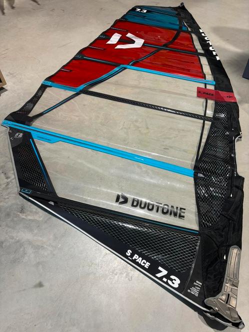 Duotone S_Pace 7.3 | 1x gebruikt en dus ZGAN!, Watersport en Boten, Windsurfen, Zo goed als nieuw, Zeil, Met draagtas, 7 m² of meer