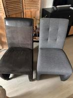 Eetkamerstoelen, Huis en Inrichting, Stoelen, Ophalen, Gebruikt, Grijs, Vier