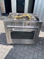 Ariston 5 pits gasfornuis rvs, Witgoed en Apparatuur, Fornuizen, Ophalen, Gebruikt, 60 cm of meer, Gas