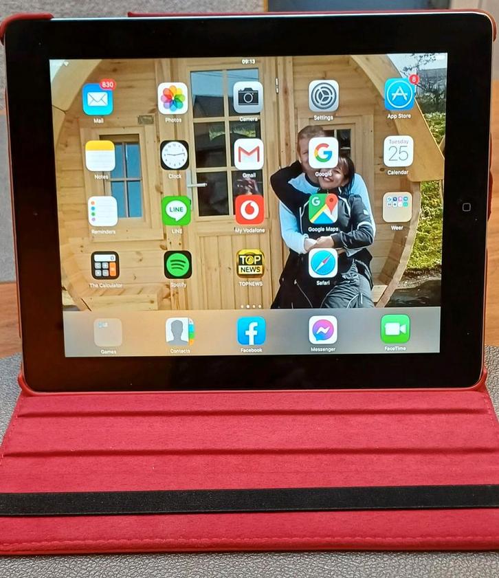 Apple iPad - 4e generatie, met hoes, Computers en Software, Apple iPads, Gebruikt, Apple iPad, Wi-Fi, 10 inch, 32 GB, Overige kleuren