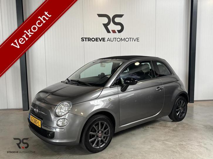 Fiat 500 C 1.2 Lounge | Navi | Clima | PDC | Cabrio | 15" |, Auto's, Fiat, Bedrijf, Te koop, 500C, Airconditioning, Elektrische buitenspiegels