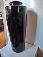 Zwarte Vintage Vaas W. Germany 40cm, Ophalen, Gebruikt, Zwart, Aardewerk of Porselein