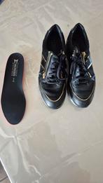 Leren dames schoenen mt 42, merk Mephisto, zwart/ goud, Mephisto, Zwart, Ophalen of Verzenden, Sneakers of Gympen