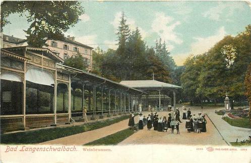 (381-185-009) Weinbrunnen Bad Langenschwalbach, Verzamelen, Ansichtkaarten | Buitenland, Duitsland, Verzenden