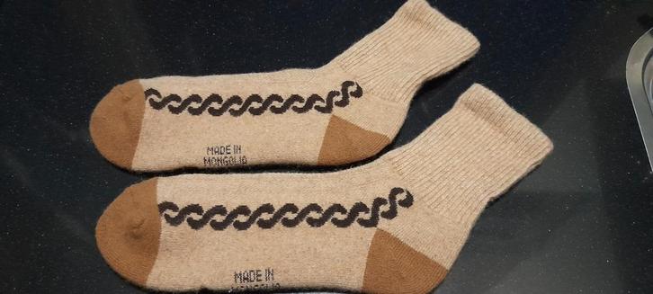 Warme sokken van kameel wol. Unisex. Maat 39-45. Mongolia, Kleding | Dames, Sokken en Kousen, Nieuw, Overige typen, Bruin, Ophalen of Verzenden