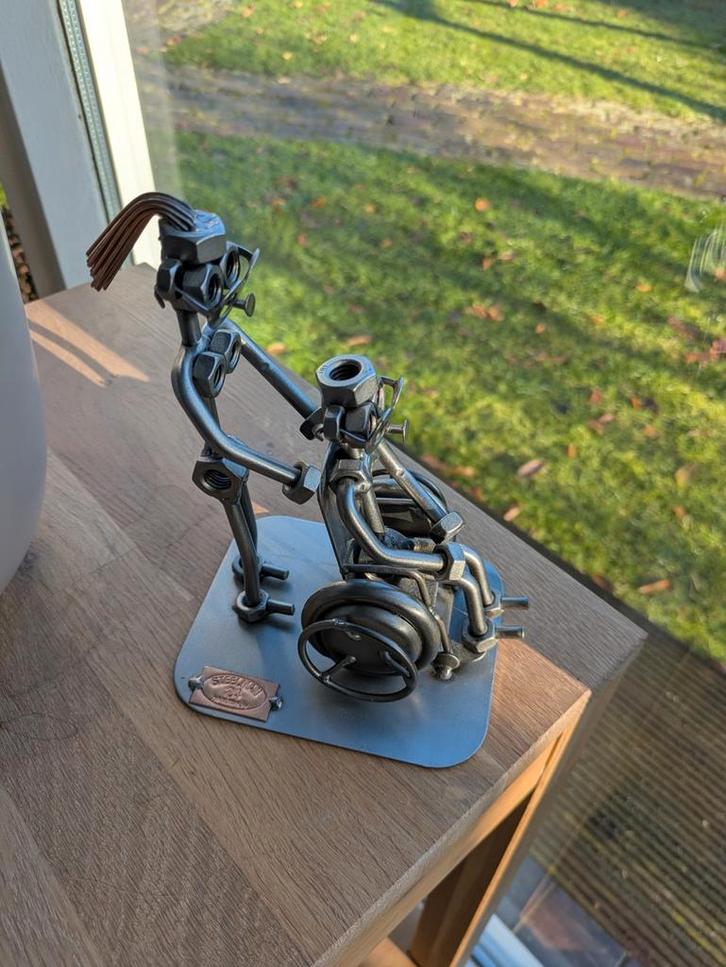 Steelman 24 vrouw met rolstoel verpleegkundige, Verzamelen, Beelden en Beeldjes, Nieuw, Overige typen, Ophalen of Verzenden