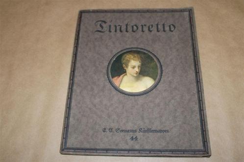 Antieke Kunstmap Tintoretto 1921. Kleurenreproducties., Boeken, Kunst en Cultuur | Beeldend, Gelezen, Schilder- en Tekenkunst