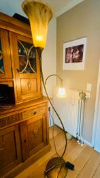 Vintage messing kelklamp lamp jaren 70, Huis en Inrichting, Lampen | Vloerlampen, Ophalen, Gebruikt, Metaal, 150 tot 200 cm