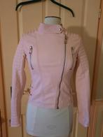 Roze nep leren jasje - Maat 36, Ophalen of Verzenden, Zo goed als nieuw, Roze, Maat 36 (S)