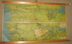 Wandkaart van Het Havengebied van Amsterdam ca. 1950, Gelezen, Verzenden, Landkaart, 1800 tot 2000