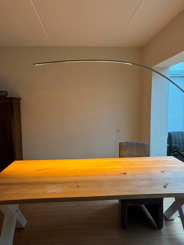 Eenvoudige Tafellamp met Dimmer, Huis en Inrichting, Lampen | Vloerlampen, Zo goed als nieuw, 150 tot 200 cm, Metaal, Ophalen