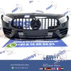 W177 AMG LINE VOORBUMPER A KLASSE 2020 A35 ZWART COMPLEET ME, Gebruikt, -, Voor, Ophalen of Verzenden