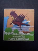 Sticker van Flevolandschap 6x6 kiekendief vogel natuur nieuw, Nieuw, Ophalen of Verzenden, Dier en Natuur