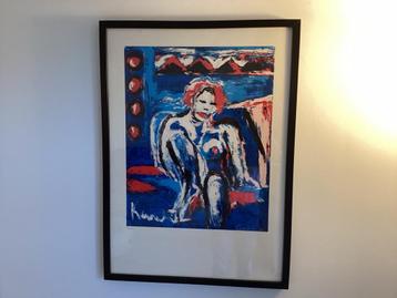 Jacob Kanbier Zeefdruk 73x53cm - Ingelijst beschikbaar voor biedingen