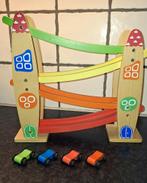 Knikkerbaan met autootjes hout, Ophalen of Verzenden, Gebruikt, Overige typen