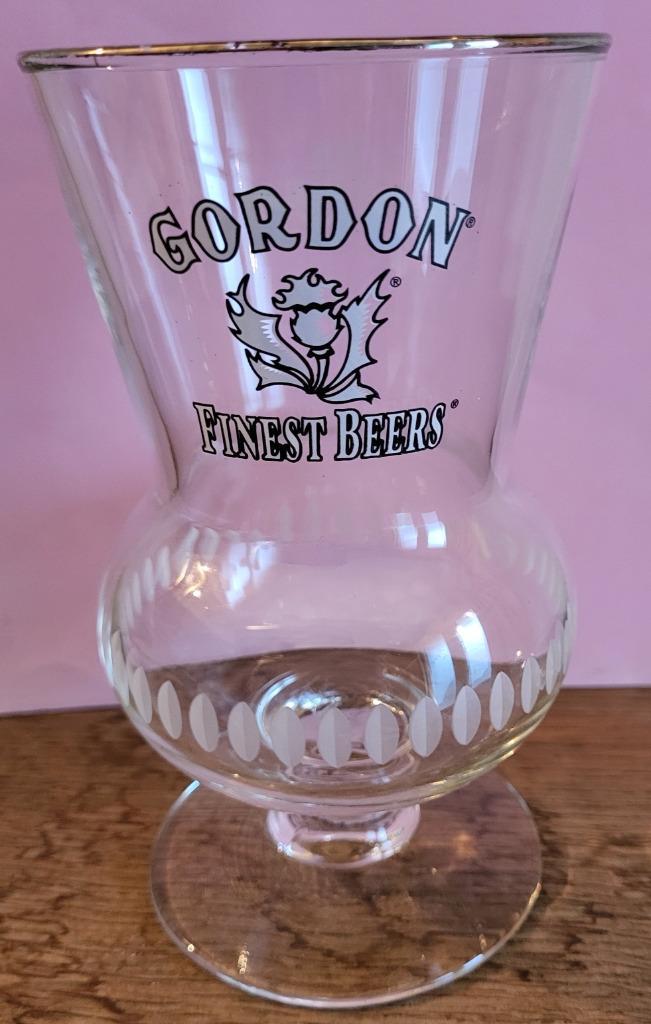 GORDON FINEST BEERS bierglas 33 cl (ALS NIEUW), Verzamelen, Biermerken, Zo goed als nieuw, Glas of Glazen, Overige merken, Ophalen of Verzenden