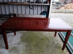Eettafel uittrekbaar mahoniehout, Huis en Inrichting, Tafels | Eettafels, Ophalen, Gebruikt, 50 tot 100 cm, Vijf personen of meer