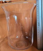 Grote glazen stolpvaas / windlicht 27,5 cm hoog, Ophalen of Verzenden
