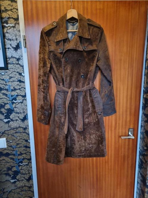 Vintage jas Freeman T porter., Kleding | Dames, Jassen | Zomer, Zo goed als nieuw, Maat 38/40 (M), Bruin, Ophalen of Verzenden