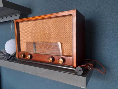 Phillips radio uit 1949 : BX 493 A , werkend., Antiek en Kunst, Antiek | Tv's en Audio, Ophalen of Verzenden