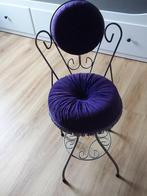 Kaptafelstoeltje, Huis en Inrichting, Stoelen, Ophalen, Gebruikt, Blauw, Eén