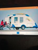Sportieve caravan voor meerdere hobby’s geschikt!, Caravans en Kamperen, Caravans, Vast bed, Tot en met 2, Treinzit, 750 - 1000 kg