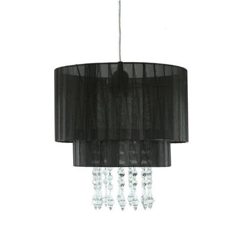 NIEUW!! Hanglamp zwart kristal NIEUW!!, Huis en Inrichting, Lampen | Hanglampen, Nieuw, Minder dan 50 cm, Kunststof, Metaal, Stof