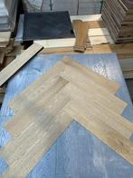 100,25m2 eiken visgraat pvc dryback Restpartij in doos, Ophalen of Verzenden, Nieuw, 75 m² of meer, Parket