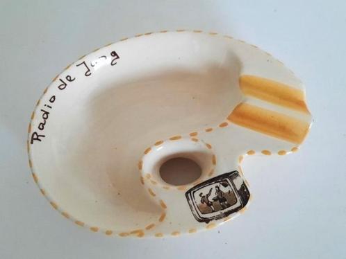 Vintage keramiek asbakje Radio de Jong, Antiek en Kunst, Curiosa en Brocante, Ophalen