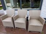 Wicker Tuinstoelen - Set van 3, Tuin en Terras, Ophalen, Gebruikt, Wicker