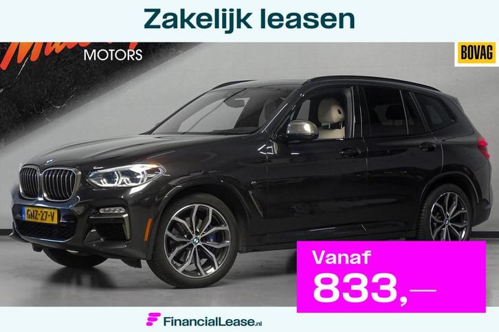 BMW X3 M40i | CarPlay | Leder | Pano | 1e Eigenaar, Auto's, BMW, Bedrijf, Lease, Financial lease, X3, ABS, Achteruitrijcamera