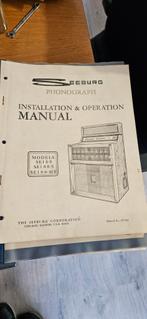 Seeburg SE 100 Golden jet Manual origineel, Verzamelen, Automaten | Jukeboxen, Seeburg, Gebruikt, Ophalen of Verzenden, 1950 tot 1960