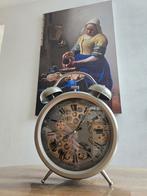 Countryfield wekker Brooks zilver, Huis en Inrichting, Woonaccessoires | Klokken, Ophalen of Verzenden, Zo goed als nieuw, Analoog