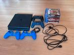 PlayStation 4 Slim 1TB met 2 controllers en 9 games, Spelcomputers en Games, Spelcomputers | Sony PlayStation 4, Ophalen, Met 2 controllers
