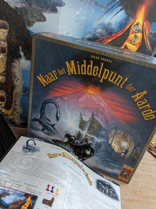 999game naar het middelpunt der aarde., Hobby en Vrije tijd, Gezelschapsspellen | Bordspellen, Zo goed als nieuw, Een of twee spelers