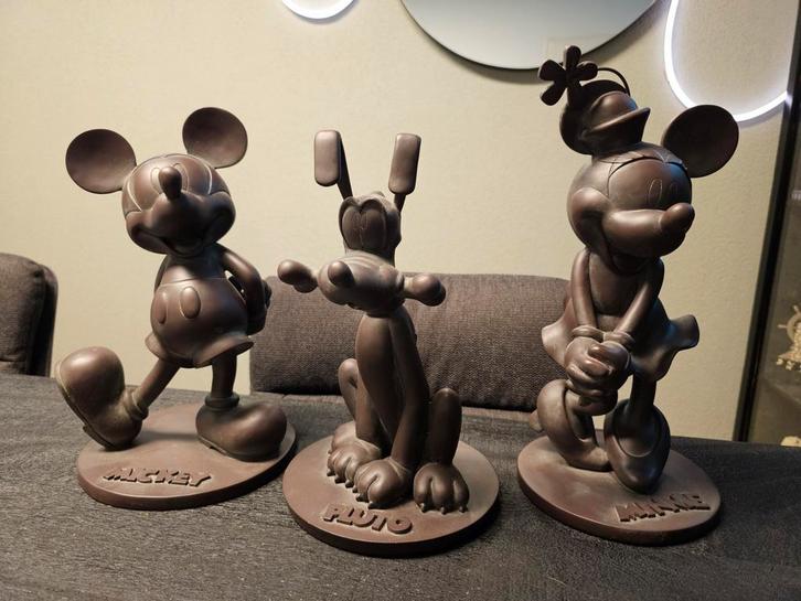 Park beelden Disneyland Mickey, Pluto en Minnie Mouse, Verzamelen, Disney, Nieuw, Beeldje of Figuurtje, Mickey Mouse, Ophalen of Verzenden