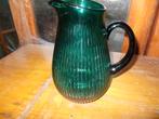 Zware groene sapkan, waterkan., Glas of Glazen, Ophalen of Verzenden, Overige stijlen, Glas