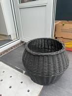 Gevlochten Rieten Pot, Ophalen, Overige materialen, 40 cm of meer, Rond