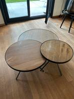 Salontafels, Huis en Inrichting, Tafels | Salontafels, Ophalen, 50 tot 100 cm, Rond, Zo goed als nieuw