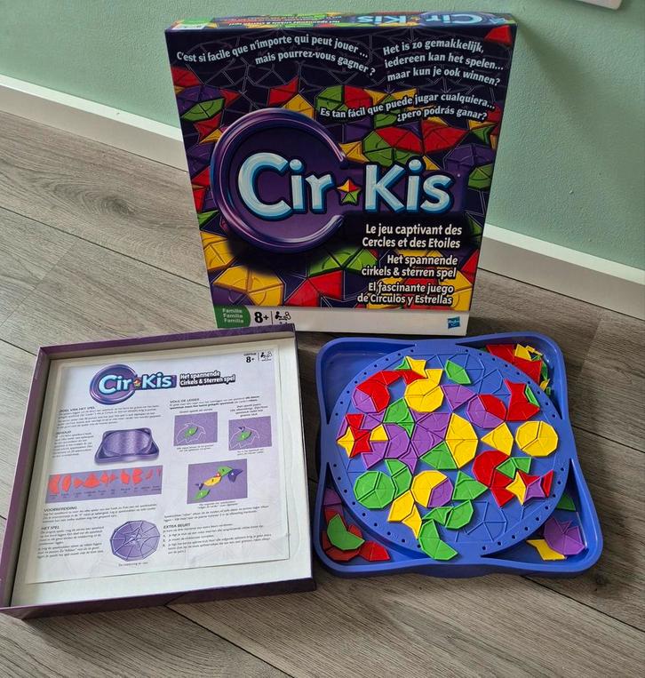 CirKis - Leuk puzzelspel!, Hobby en Vrije tijd, Gezelschapsspellen | Bordspellen, Gebruikt, Een of twee spelers, Ophalen of Verzenden